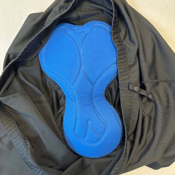 LL Bean Mens Cycling Padded Shorts Size XXL Black Nylon Mountain Biking - Picture 4 of 7